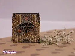 جعبه انگشتر چوبی لوکس B8022 | فروشگاه بدلیجات سناتور مد