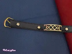 دستبند چرم طرح طلا سناتورمد DM1007 |فروشگاه اکسسوری سناتورمد