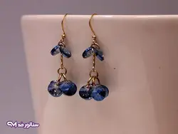 گوشواره سواروسکی آبی G5124 | فروشگاه بدلیجات سناتور مد