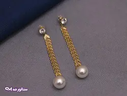 گوشواره استیل آویز مروارید G5059 | فروشگاه بدلیجات سناتور مد