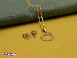 نیم ست استیل نگین دار سناتورمد N8060 | فروشگاه سناتور مد