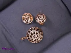 نیم ست استیل ژوپینگ نگین دار کد N 8053 | فروشگاه سناتور مد