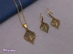 نیم ست استیل سیاه قلم N8039 | فروشگاه بدلیجات سناتور مد