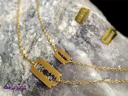 نیم ست استیل دخترانه طرح تیغ کد N 8022 | فروشگاه بدلیجات و زیورآلات سناتور مد