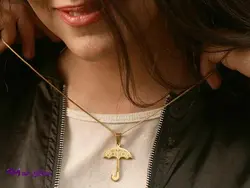 گردنبند زنانه استیل نگین دار چتر کد GZ2022 | فروشگاه بدلیجات و اکسسوری سناتور مد