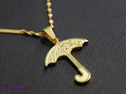 گردنبند زنانه استیل نگین دار چتر کد GZ2022 | فروشگاه بدلیجات و اکسسوری سناتور مد