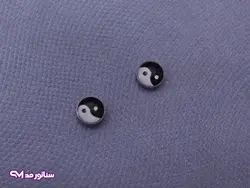 گوشواره مردانه مگنتی طرح تایچی G5218 | بدلیجات سناتورمد