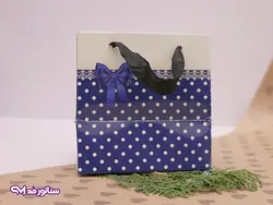 پاکت هدیه طرح آبی خالدار B8027 | بدلیجات سناتورمد