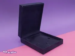 جعبه جواهرات مخمل سورمه ای B8043 | بدلیجات سناتورمد