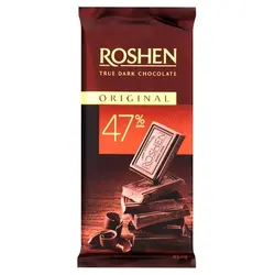 شکلات تلخ 47 درصد روشن 85 گرم - Roshen True Dark Chocolate 47%