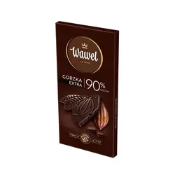 شکلات تلخ 90 درصد واول 100 گرم - Wawel 90% COCOA