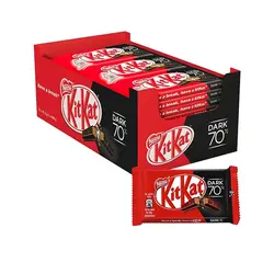 کیت کت 4 انگشتی تلخ 70 درصد بسته 24 تایی - کیت کت دارک - KitKat Dark 70%