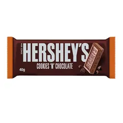 شکلات هرشیز با تکه های کوکی وزن 40 گرم - HERSHEY'S COOKIES