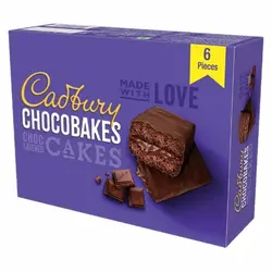 2 بسته کیک شکلاتی کدبری 6 عددی - Cadbury CHOCOBAKES