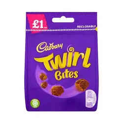 شکلات پاکتی کدبری مدل TWIRL Bites