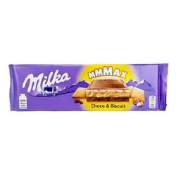 شکلات میلکا با تکه های بیسکوئیت مدل مکس 300 گرمی - Milka MAX