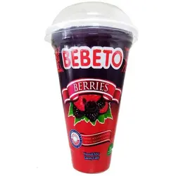 پاستیل ببتو لیوانی تمشک 120 گرم باکس 12 تایی- bebeto Gummy candy