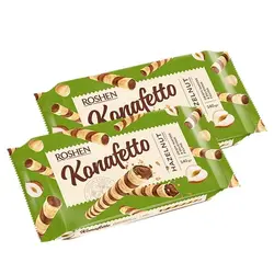 شوکورول کونافتو روشن فندقی 140 گرم مجموعه دوعددی - Roshen Konafetto hazelnut