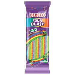 پاستیل ببتو نواری مخلوط میوه ترش شکری 180 گرم