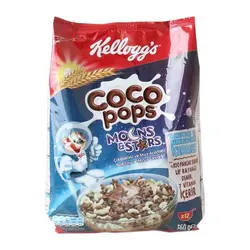 کورن فلکس کیسه ای کلاگز با طعم موز و شکلات کوکو پاپس - COCO POPS Moons &amp; Stars