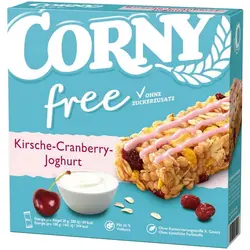 پروتئین بار ماست زغال اخته و گیلاس کورنی بدون شکر بسته 6 تایی