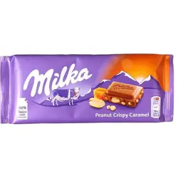 میلکا کارامل بادام زمینی پک 5 عددی - Milka Peanut Crispy Caramel