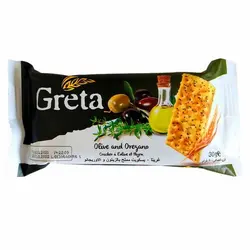 بیسکوئیت کراکر گرتا زیتون و پونه کوهی بسته 24 تایی