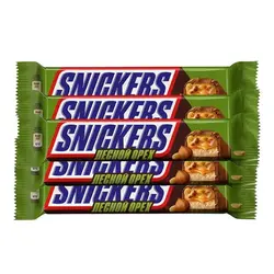 شکلات اسنیکرز دوتایی با مغز فندق 81 گرم - مجموعه 5 تایی