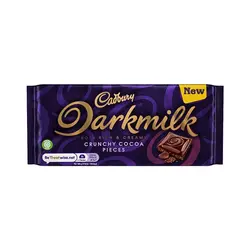 شکلات کدبری دارک میلک کاکائو کرانچی -Cadbury Darkmilk CRUNCHY COCOA PIECES