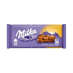 شکلات میلکا تریپل کارامل پک 5 عددی - Milka Triple Caramel