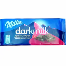 شکلات میلکا دارک میلک با طعم تمشک پک 5 عددی - Milka darkmilk Raspberry