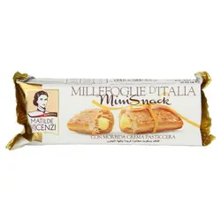 کوکی مینی اسنک با مغز کرم وانیل ویچنزی (VICENZI) کارتن 24 تایی