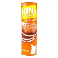 بیسکوئیت وانیل شیری روشن (roshen) 135 گرمی