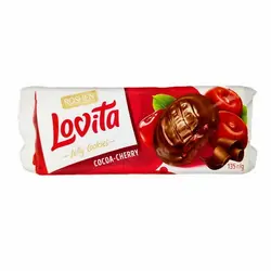 کوکی ژله ای گیلاس و روکش شکلاتی لاویتا روشن (Roshen) 135 گرم