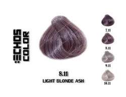 رنگ مو اچ اس لاین خاکستری روشن 8.11