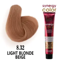 رنگ مو فاقد آمونیاک بژ روشن سینرژی اچ اس لاین 8.32