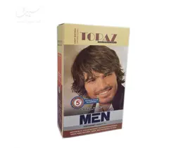 رنگ موی مردانه قهوه ای روشن توپاز