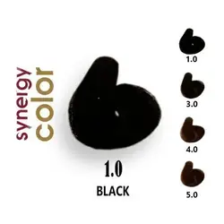 رنگ مو فاقد آمونیاک مشکی سینرژی 1.0 اچ اس لاین