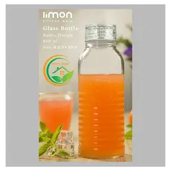 بطری آب طرح روستیک لیمون