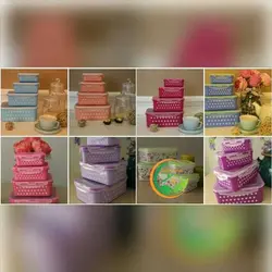 ظروف ۴ تکه خالدار چفت دار Fresh keeps
