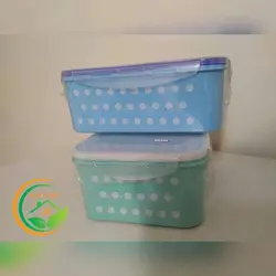 ظروف ۴ تکه خالدار چفت دار Fresh keeps