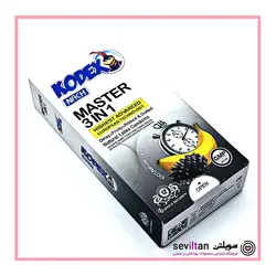 خرید کاندوم سه کاره کدکس مدل Kodex MASTER 3 IN 1 بسته 12 عددی - فروشگاه سویلتن