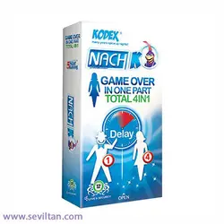 خرید کاندوم گیم آور کدکس مدل NACH Game Over چهار در یک بسته 12 عددی - فروشگاه سویلتن