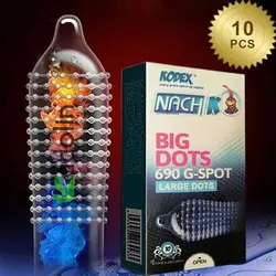 خرید کاندوم خاردار کدکس مدل BIG DOTS بسته 10 عددی - فروشگاه سویلتن