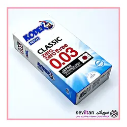 خرید کاندوم نازک 3 میکرون کدکس مدل kodex classic zero three بسته 12 عددی - فروشگاه سویلتن