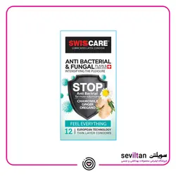 خرید کاندوم سوئیس کر مدل Anti Bacterial بسته 12 عددی - فروشگاه سویلتن