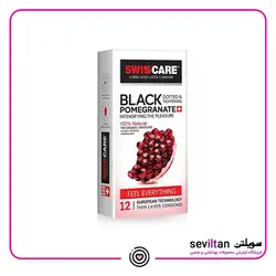 خرید کاندوم سوئیس کر مدل Black Pomegranate بسته 12 عددی - فروشگاه سویلتن
