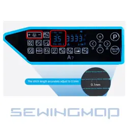 چرخ خیاطی راسته دوز تمام کامپیوتری جک A7