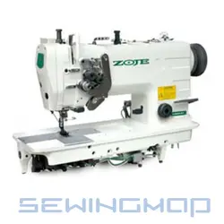 چرخ خیاطی دو سوزن دو ماکو استپ دار ZJ8450