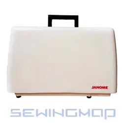 جعبه چرخ خیاطی ژانومه مدل PD - پی دی از قفل و بست فلزی و مقاوم در برابر ضربه است.